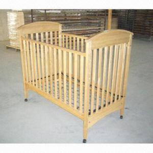 Baby Cot, Dropside Cot Bed, Made of Solid Birch Wood, Dropside with 3 Position for Mattress Base