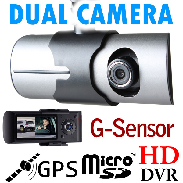Best Hign Definition LCD Dual Camera HD G-Sensor SOS Car Black Box DVR 20/30fps 32GB TF Card wholesale
