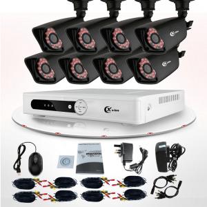 China Commercial 8 Channel DVR Surveillance System Wireless IP Camera CCTV KIT on sale