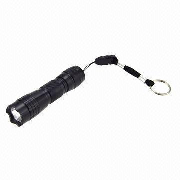 Best Aluminum keychain flashlight with 1-piece high brightness LED wholesale