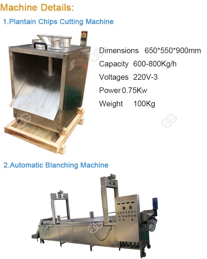 India Plantain Crisps Processing Machine Banana Chips Production Line