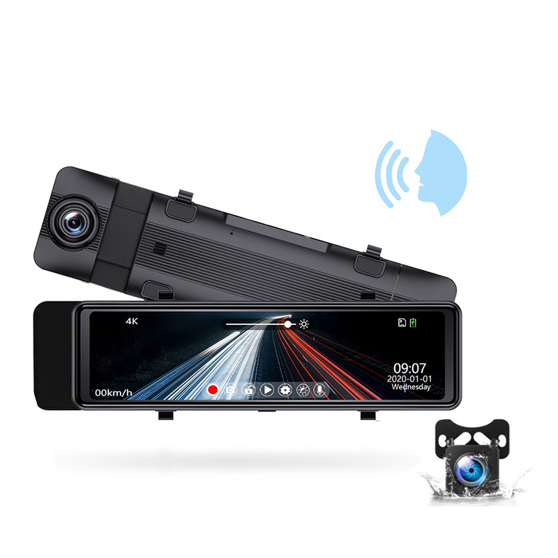 Voice Control CE FCC RoHS FHD Car DVR Vehicle Driving Video Recorder
