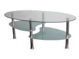 China oval tempered glass coffee table xyct-007 on sale