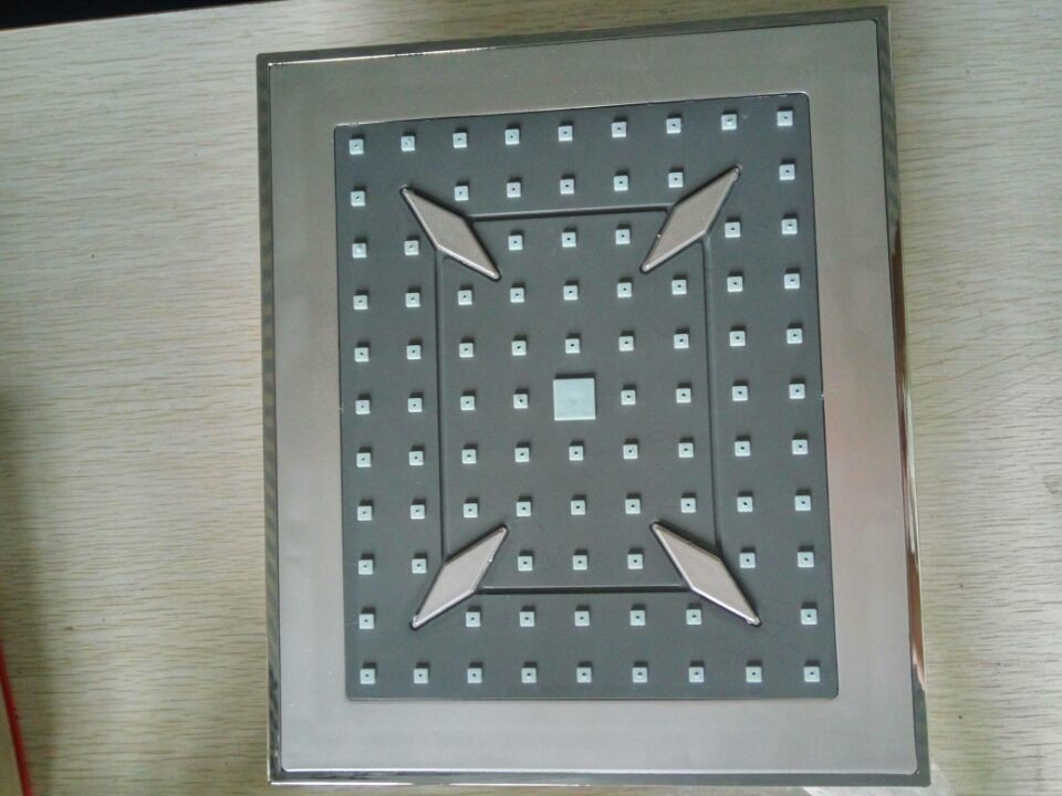 China TL3030 plastic chrome plated square ceiling rain shower head/bathroom wash water on sale