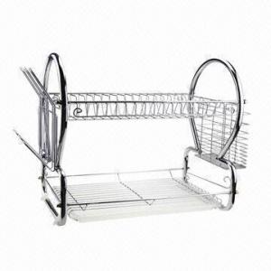 Best Dish Rack, Made of Iron Wire with Chrome-plating Finish, Customized Designs are Accepted wholesale