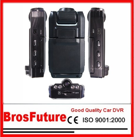 Best Dual Camera Car Dvr 180 Degree Lens Double Picture with Nighvision Function 2.0 Mega wholesale