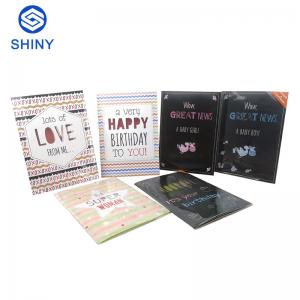 China Custom Blank Music Personalized Greeting Card CMYK Printing on sale