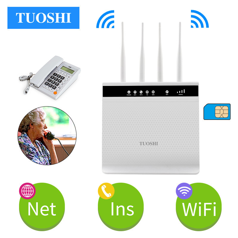 China MTK Chipset LTE Router Volte With RJ11 Port 4x5dbi High Gain Antennas on sale