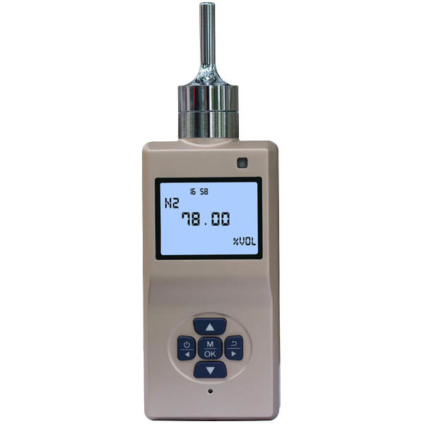 Portable pump-suction Nitrogen (N2) gas detector