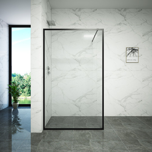 China Tempered Glass Dry Wet Partition Bathroom Shower Doors on sale