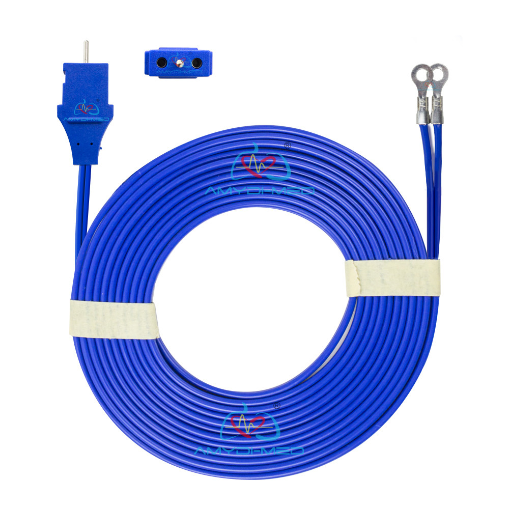 Best Blue PVC ESU Cable 2.3 Copper Tube To 3.2 Round Terminal Disposable Electrosurgical Cable wholesale