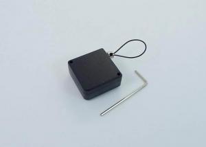 China Retractable Anti Theft Pull Box/Recoiler For Mobile 32*32mm ABS Square Pull Box With Steel Cabel on sale