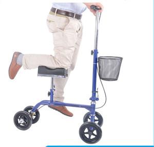 China Foldable broken leg knee walker scooter With Basket on sale