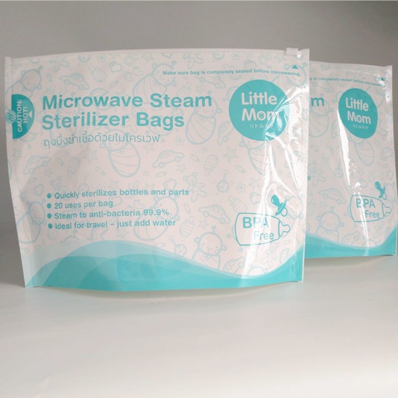 China 150 Micron PET Microwave Sterilizer Bags For Baby Feeding Bottles on sale