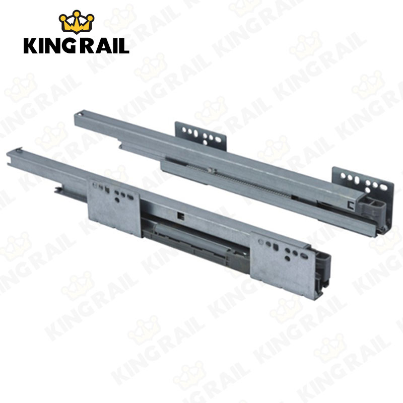 China Double Steel Wall  Soft Close / Self Close Drawer Slides System KRS02 on sale