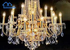 China Creative Party Tent Accessories , Ceiling Atmosphere Luxury Crystal Chandelier on sale