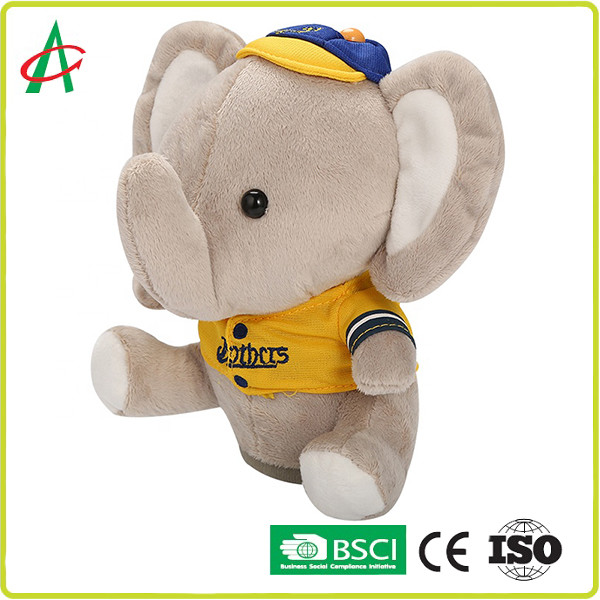 Best 20cm Musical Plush Toys , CPSIA Peek A Boo Singing Elephant wholesale