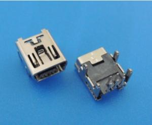 China 5pf 4pin Long Pin Micro USB Connector High Temperature Fast Transfer For Computer Machine on sale