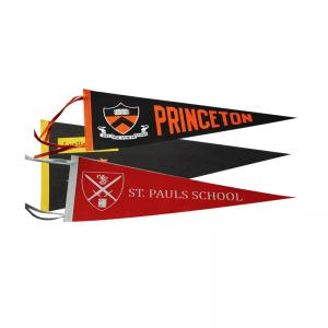 Best 100D Polyester Triangle Pennant Banner CMYK Printing wholesale