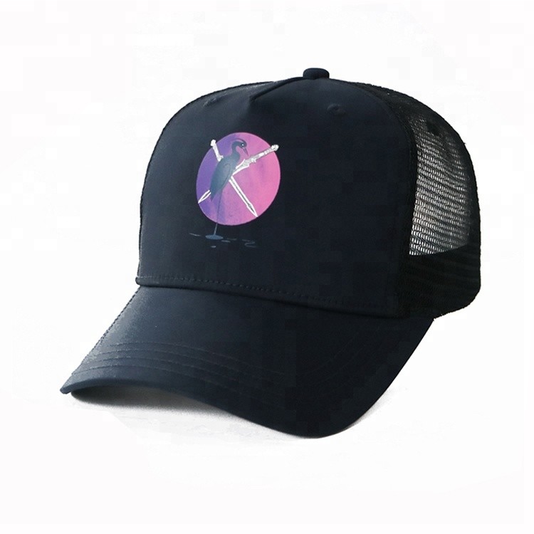 Best Pyrograph Design Flip Up Brim Trucker Hat , Urban Trucker Snapback Cap 5 Panel wholesale