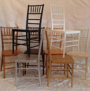 Aluminum Chiavari chairs, folding chairs, different color finished