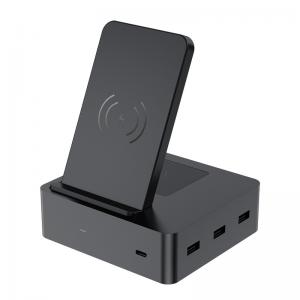 China 3 USB Port 1 Type C Port 5V/3A Wireless Usb Charging Station Built In AC Adapter on sale