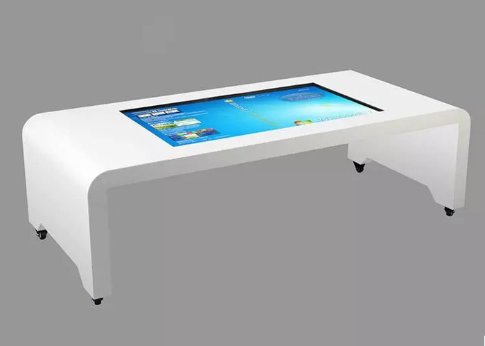 China Moveable HD LED Interactive Multi Touch Table IR Touch Screen 55 inch For Lobby on sale