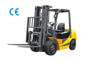 China 2500kg Four Wheel Forklift Gas Powered With Three Stage Mast Lift Height 6m on sale