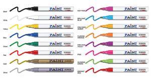 12 Colors Waterproof Car Tyre Tire Tread Rubber Metal permanent Paint Marker Pen