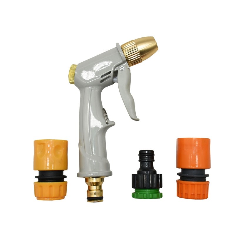 Quick Connect Metal Hose Spray Gun , Water Spray Gun For Garden Hose