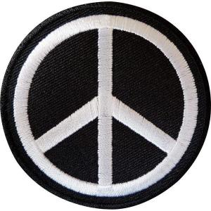 China Peace And Love Embroidered Cloth Badges Rainbow Peace Sign Symbol on sale
