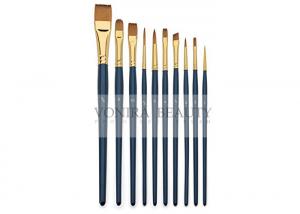 China 10PCS Make Up Cosmetic Body face paint brushes Nylon Hair  / Oil Painting Brushes on sale