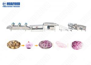 China 500kg / H AutomaticFruit And Vegetable Processing Line Fruit And Vegetable Cleaning Machine on sale