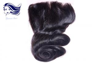 China Virgin Full Lace Top Closure / Peruvian Hair Lace Closure 12 Inch on sale
