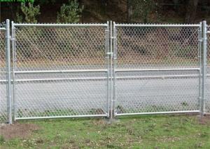 China anti corrosion Powder Coated 8 Ft Chain Link Fence Gate on sale