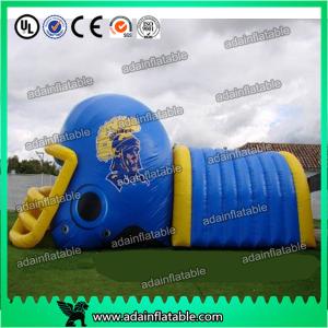 Best Colorful PVC Inflatable Helmet Tunnel / Inflatable Football Helmet Tunnel wholesale