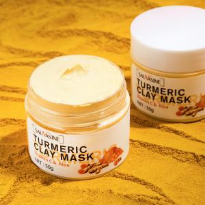China Vitamin C Skin Care Face Cream Anti Aging Smooth Deep Cleaning Turmeric Clay Mask on sale
