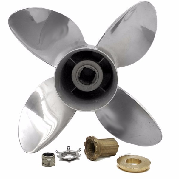 Cheap 4 Blades Stainless Steel Boat Outboard Propeller for Mercury 40-140HP for sale