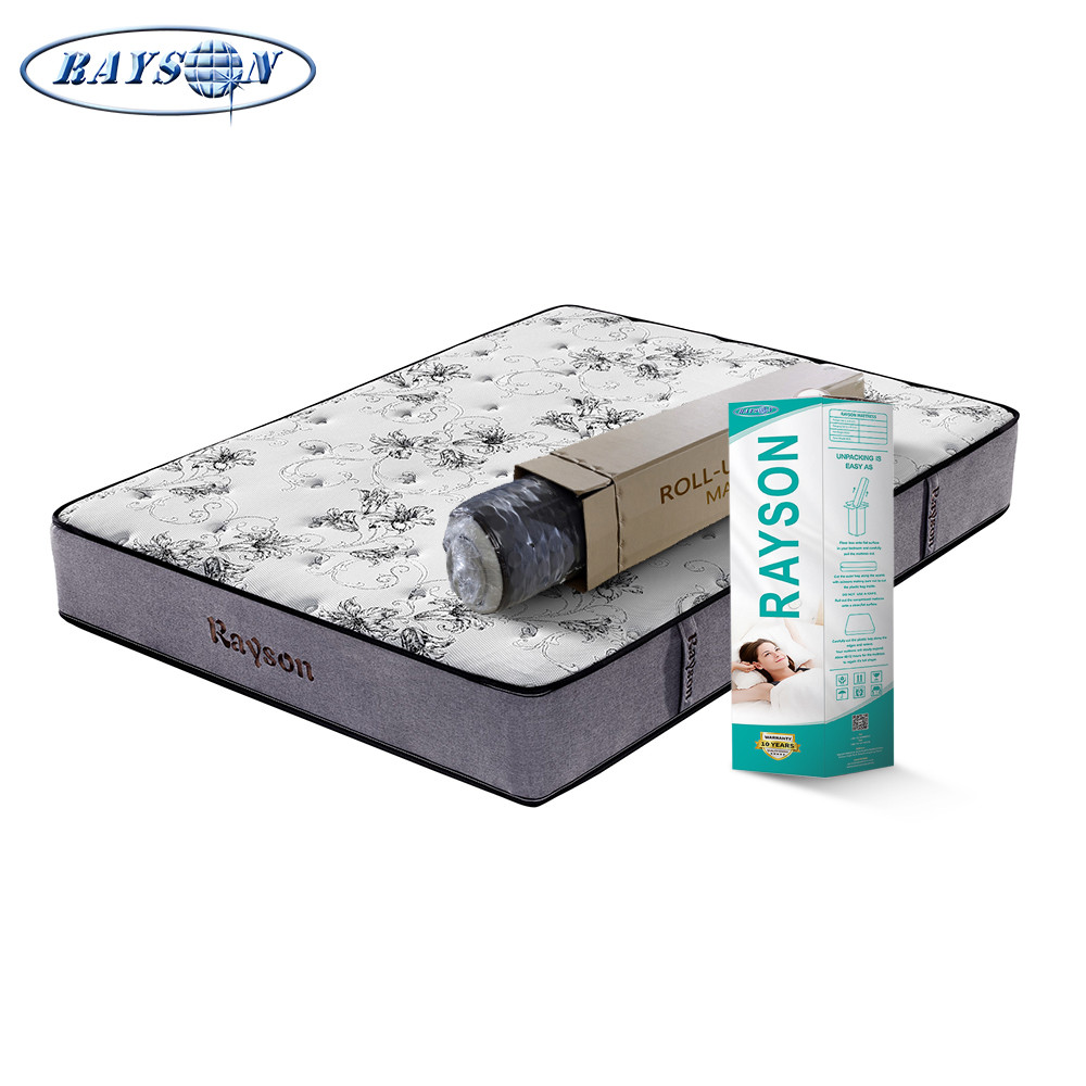 China Compressed Bamboo Fabric 3 Zone Pocket Spring Mattress Queen Size for Dormitory on sale