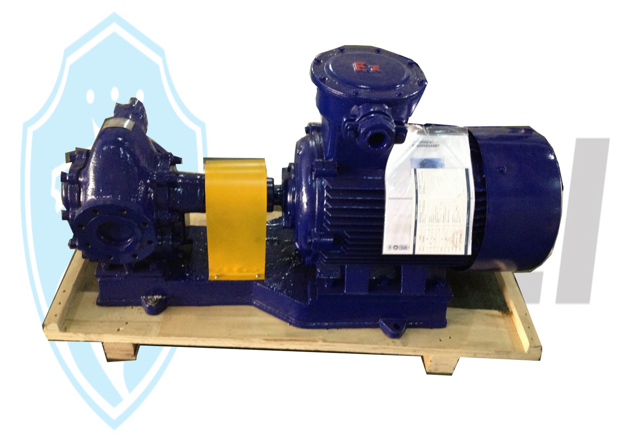 China Marine Lube Oil Gear Pump , Electric Oil Transfer Pump With Ex Motor Iron on sale