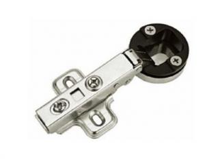 China Full Overlay Hydraulic Glass Cabinet Door Hinges Self Closing 105 Degree 35 Cup on sale
