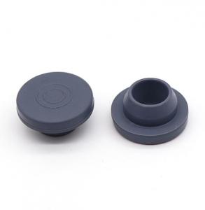 China OEM Non Spill Vials 20mm Grey Butyl Rubber Stopper Medical Silicone Rubber Products on sale