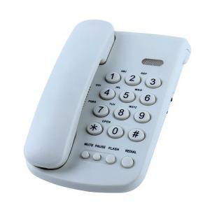 China RoHS Wall Mountable Corded Phone Wall Corded Phone With White Keys on sale