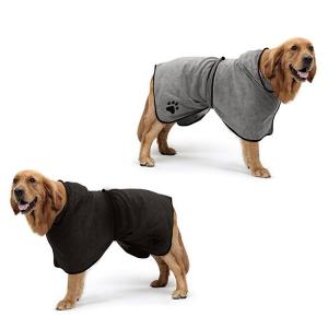Best ISO9001 Cotton Dog Drying Dressing Gown Powerful Absorbent Bathrobe For Cats wholesale