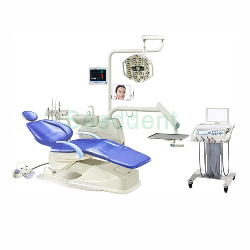 Best LED Implant Surgery Light Mobile Instrument Tray Dental Chair Set / Luxurious Implant Dental Unit Set M045 wholesale