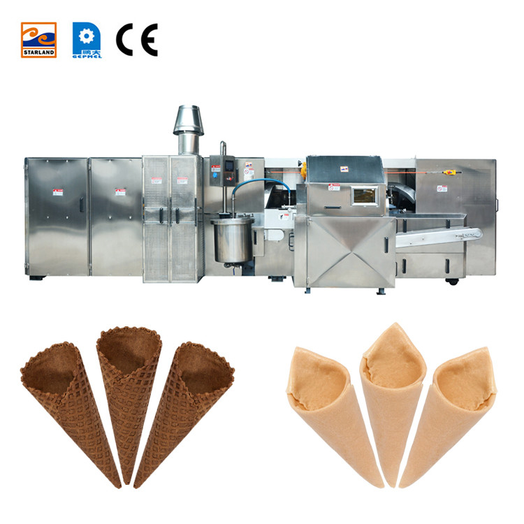 China Versatile Fully Automatic Of 51 Baking Plates 5m Long Rolled sugar Cone Production Line With After Sales Service on sale