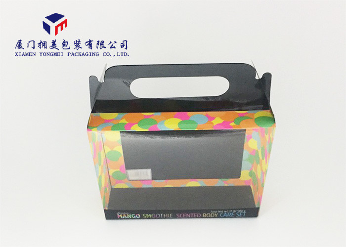 Best Plastic Retail Packaging Boxes With Handle Packg Body Care Set Customized Printing wholesale