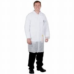 Cheap Anti Static Disposable Plastic Lab Coats Latex Free For Science Lab for sale