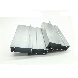China Silver Anodized 6063 aluminum door frame extrusions For Construction Building on sale