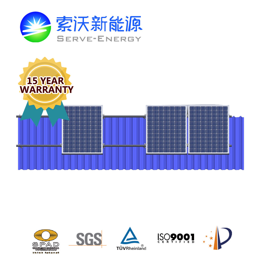 China Metal Roof PV Mounting Structure on solar energy PV system on sale